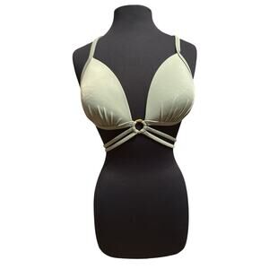 Venus Green Strappy Push Up Triangle Bikini Top 32DD 34D 36C Sexy O-Ring Swim